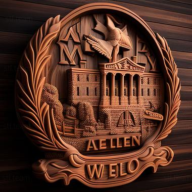 3D model Allen Texas (STL)